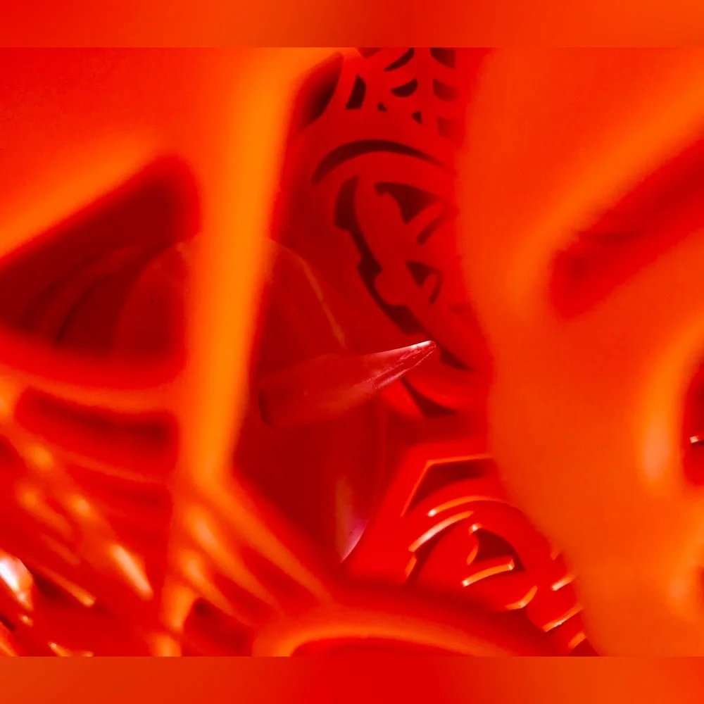 Orange Halloween Pumpkin Lantern Light Set of 2 Home Accents Decoration